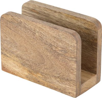 cdm home 1 Compartments MANGO WOOD NAPKIN HOLDER(Brown)