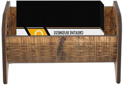 PRIYANSHM IMPEX 1 Compartments wooden desk organizer(Brown)