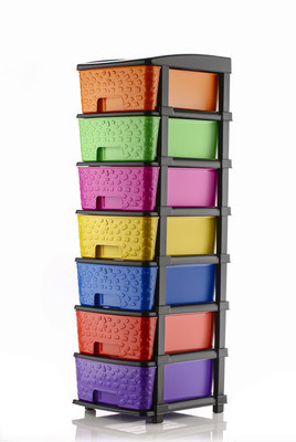 KAVIRA 7 Compartments plastic Desk Organizer(Multicolor)
