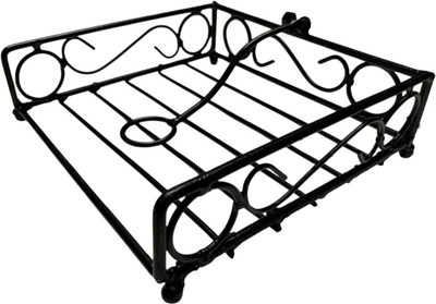 LikeWood Handicrafts 1 Compartments Iron || PREMIUM IRON TISSUE / NAPKIN HOLDER(Black)