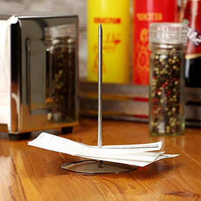 Eos 1 Compartments Stainless steel Paper holder(Silver)