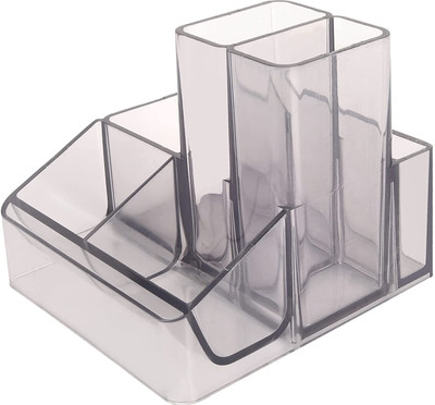 zepdos 3 Compartments Plastic Stand(Blue)