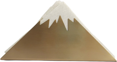 aman impex 1 Compartments Metal Modern Napkin Holder(Gold)