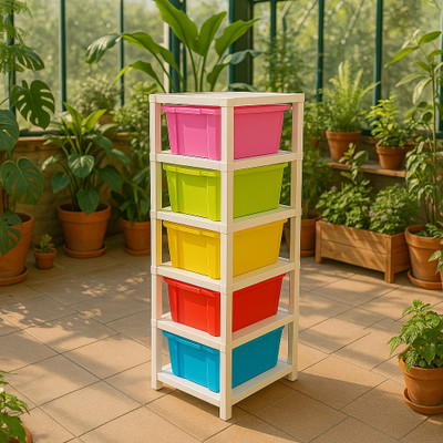 MAXTID 5 Compartments Plastic PP(Multicolor)