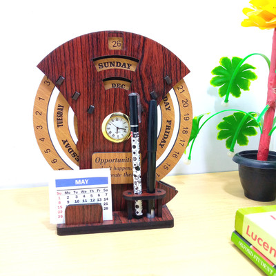 NOGAIYA 2 Compartments wood Round(Red)