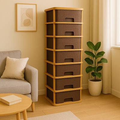 MAXTID 7 Compartments Plastic PP(Brown)