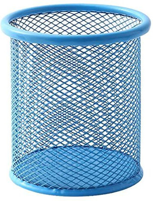 YANCI 1 Compartments METAL PEN POT(Blue)