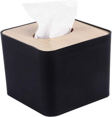 KR STORE 1 Compartments PLASTIC TISSUE HOLDER(Black)