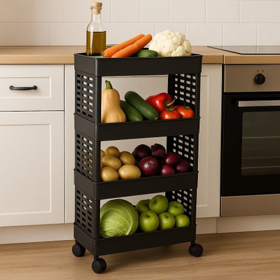 Surety for Safety 4 Compartments Plastic PP(Black)