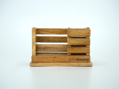 Paramya 3 Compartments Wooden Desk organiser(Wooden Yellow)