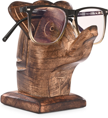 visaara handicraft 1 Compartments wood Spectacle Holder Multifunctional Stand for Glasses with Keys, Earrings(Brown)