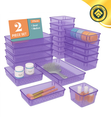 BLADESMITH 2 Compartments PLASTIC Plastic drawer organizer(Purple)