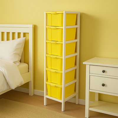 MAXTID 6 Compartments Plastic PP(Yellow)