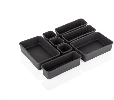 ABC 1 Compartments plastic Storage(Black)