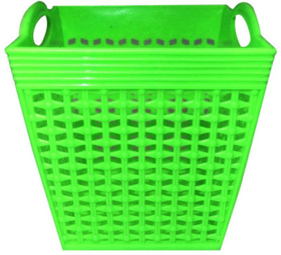 Prateek Kitchenware 1 Compartments Plastic Desk Organizer Basket Storage Box for Bedroom, Office Remote Holder for Table(Green)