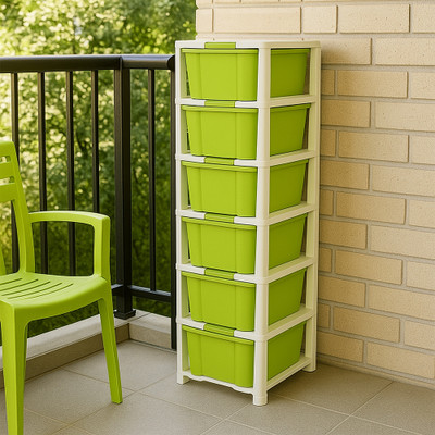 MAXTID 6 Compartments Plastic PP(Green)