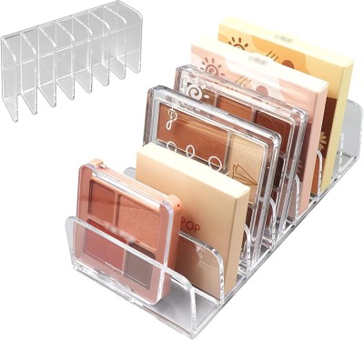 Climberty 7 Compartments Acrylic Cosmetic, Eye Shadow, Sunglasses and Wallets(Clear)