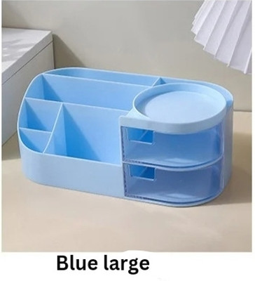 MAAGHI 5 Compartments Storage Organiser Table organiser(Blue)