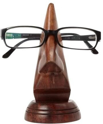 APEROL DESIGN 1 Compartments Wooden Spectacle Holder Stand for Table | Eyeglass & Sunglass Organizer 1Pcs(Brown)