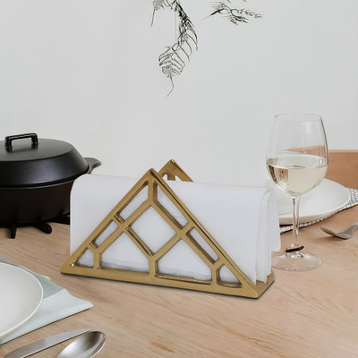 Metalsmith 1 Compartments Iron Designer Shape(Gold)