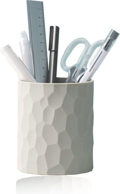 ZOLYPY 1 Compartments Concrete Pen and Pencil Holder(Grey)