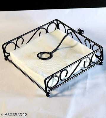 LIFE ART 1 Compartments iron Office Supply Organizer(Black)