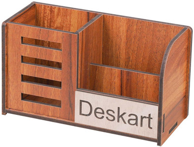 MEGICWOOD 0 Compartments Wooden Multi Porpuse Holder(Brown)