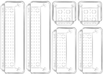 Eopzo 5 Compartments Plastic storage(Transparent)