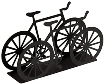 CHL Quality you can count on 1 Compartments Metal Cycle Napkin Holder for Home Restaurant Tissue Dispenser(Black)