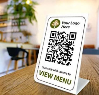 NAKSH 1 Compartments PLASTIC QR Code(White)