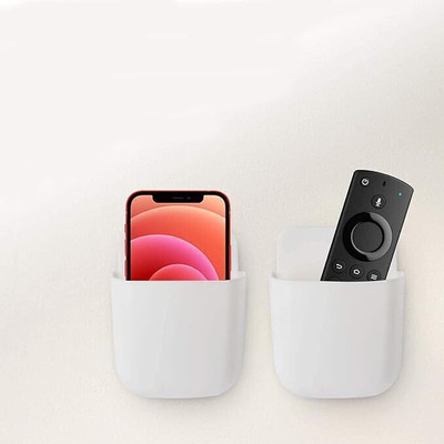 DIYAL ENTERPRISE 1 Compartments Plastic remote holder(White)
