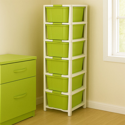 MAXTID 6 Compartments Plastic PP(Green)