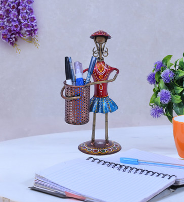 Indraj Premium Craft 1 Compartments Iron Pen/Pencil Holder(Multicolor)