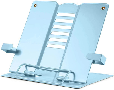 Volo 1 Compartments MILD STEEL BOOK READING STAND(Blue)