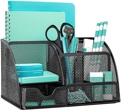 parspar 6 Compartments Metal 6 Compartments(Black)