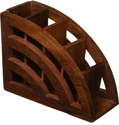 VK KRAFTS 1 Compartments Rosewood Remote Stand(Brown)