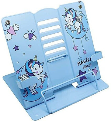 Volo 1 Compartments MILD STEEL BOOK READING STAND(PRINTED BLUE)