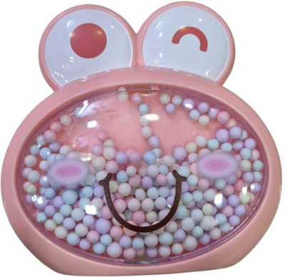 FASHION FEMMES 3 Compartments PLASTIC PEN STAND(Pink)