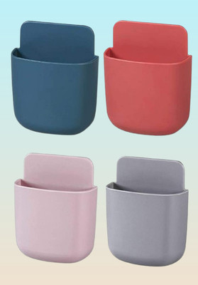 Svaynex 4 Compartments Plastic Remote holder, Mobile holder, Toothpaste holder(Multicolor)