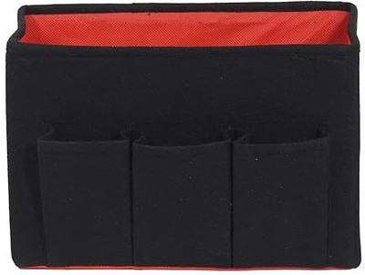 Ryboa Haima 1 Compartments Felt Fabric Desk Organizer For Home/Office Document Storage Organiser & 3 Front Pocket 1Pcs(Black)