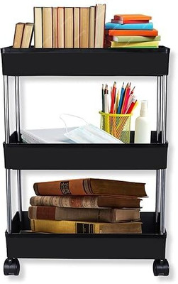 AK10ZONE 3 Compartments plastic Dish Drainer(Black)