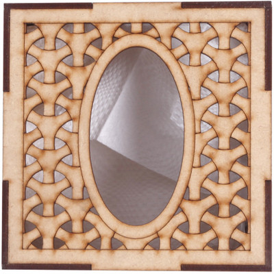 HOSTK 1 Compartments wooden tissue holder(Beige)