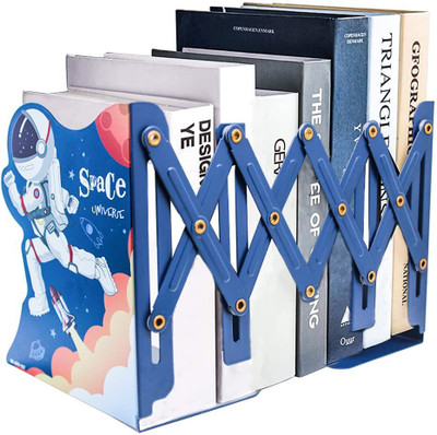 SHIVEXIM 3 Compartments Steel Book Stand(Blue)