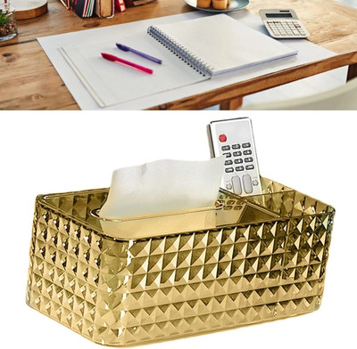Glitzn 1 Compartments Acrylic Tissue holder(Multicolor)
