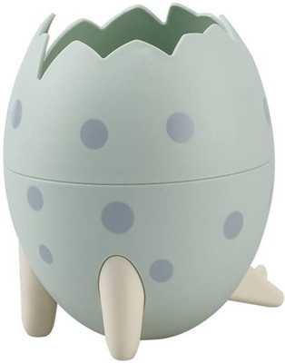 SKAIV 1 Compartments Plastic Dinosaur Egg Plastic Pen Pencil Desk Holder Stand For Office(Green)