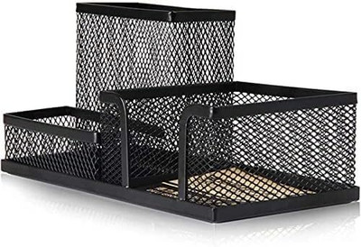 Srikrishna 3 Compartments metal HOLDER(Black)