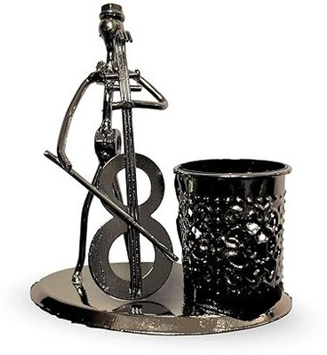 Mellay 1 Compartments Metal Metal Pen Holder(Black)