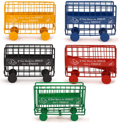 Bogenlite 1 Compartments Cast Iron Barricades Design Decorative Iron Tissue Paper Stand & Napkin Holder (5 PCS)(Multicolor)