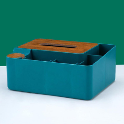 crownsmill 5 Compartments plastic tissue box(Multicolor)
