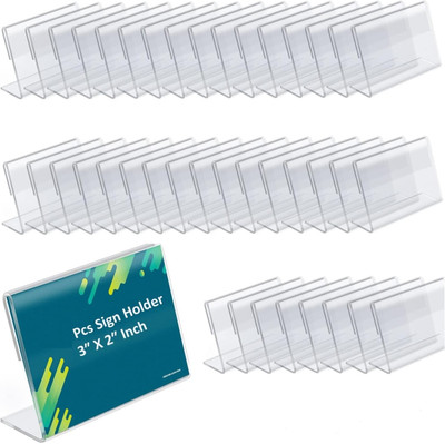 RASPER 1 Compartments Acrylic Sign Holder L Shape Table Display Stand Label Price Tag for Office Counter Restaurants Store Shop Acrylic Food Tag (3x2 Inch) (Pack Of 50 Pcs)(Clear Transparent) RASPER 1 Compartments Acrylic Sign Holder L Shape Table Display Stand Label Price Tag for Office Counter Restaurants Store Shop Acrylic Food Tag (3x2 Inch) (Pack Of 50 Pcs)(Clear Transparent)
